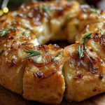Caramelized Onion & Gruyère Stuffed Bread Wreath