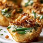 Garlic Parmesan Green Bean Casserole Cups