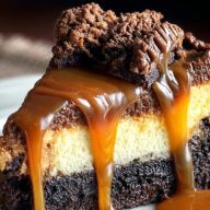 Caramel Brownie Cheesecake Bliss