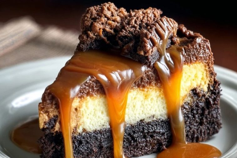 Caramel Brownie Cheesecake Bliss