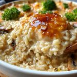 Dump & Bake Creamy Rice & Chicken