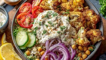 Cauliflower Shawarma Bowl (Easy Sheet Pan Dinner)