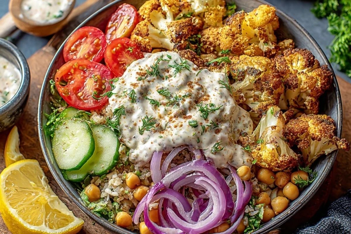 Cauliflower Shawarma Bowl (Easy Sheet Pan Dinner)