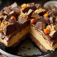 Giant Reese’s Peanut Butter Cup Pie