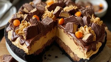 Giant Reese’s Peanut Butter Cup Pie