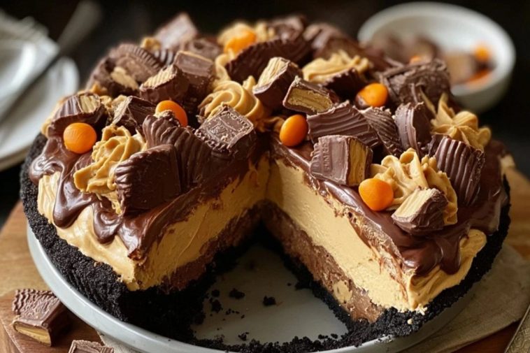Giant Reese’s Peanut Butter Cup Pie