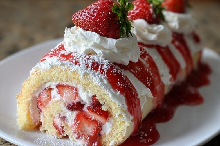 Strawberry Shortcake Cheesecake Rolls