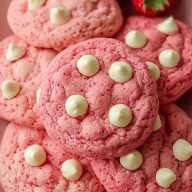 Easy Valentine's Day Strawberry Cookies