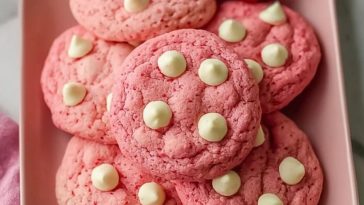 Easy Valentine's Day Strawberry Cookies