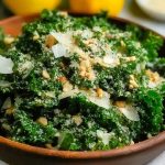 Garlic Lemon Parmesan Kale Salad