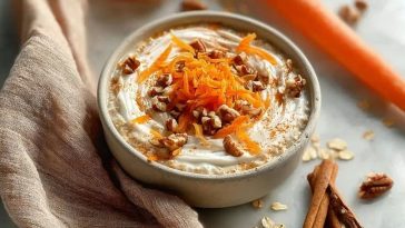 Tasty Carrot Cake Overnight Oats