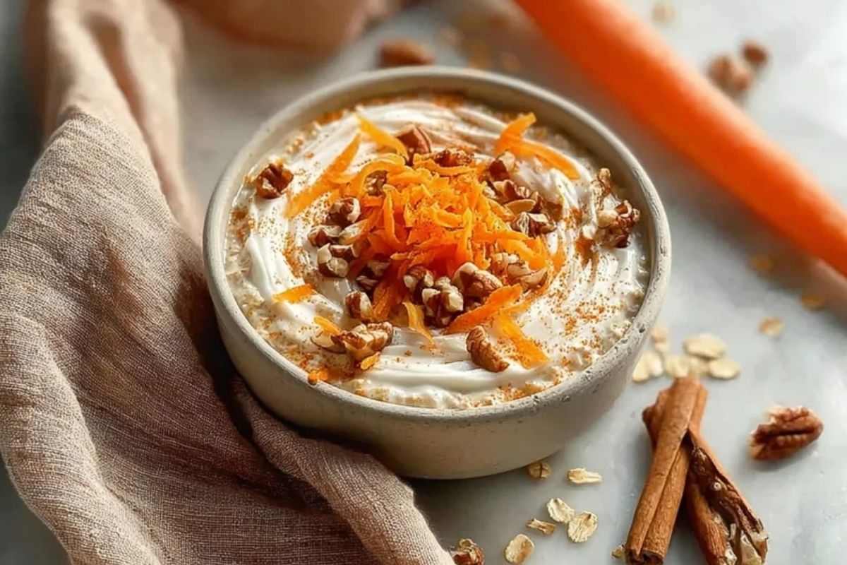 Tasty Carrot Cake Overnight Oats