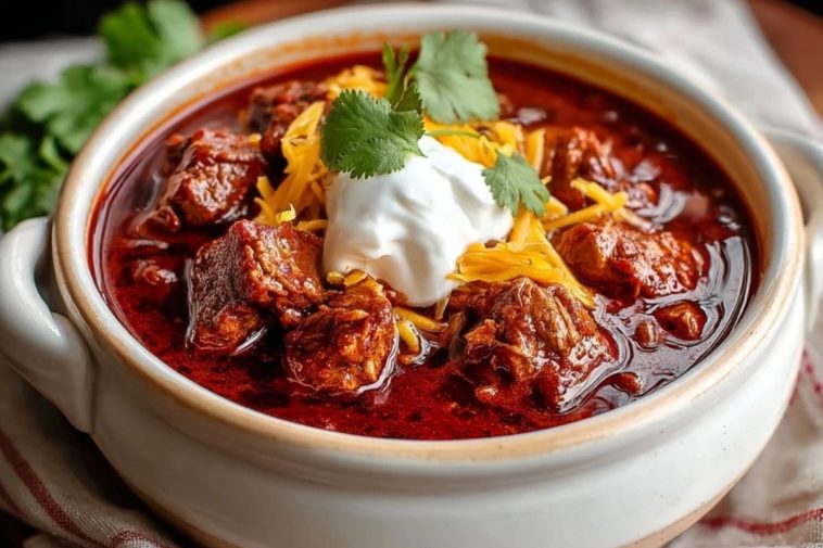 Easy Crockpot Chili Colorado