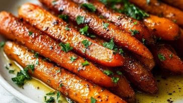 Roasted Brown Sugar Carrots with Herbs