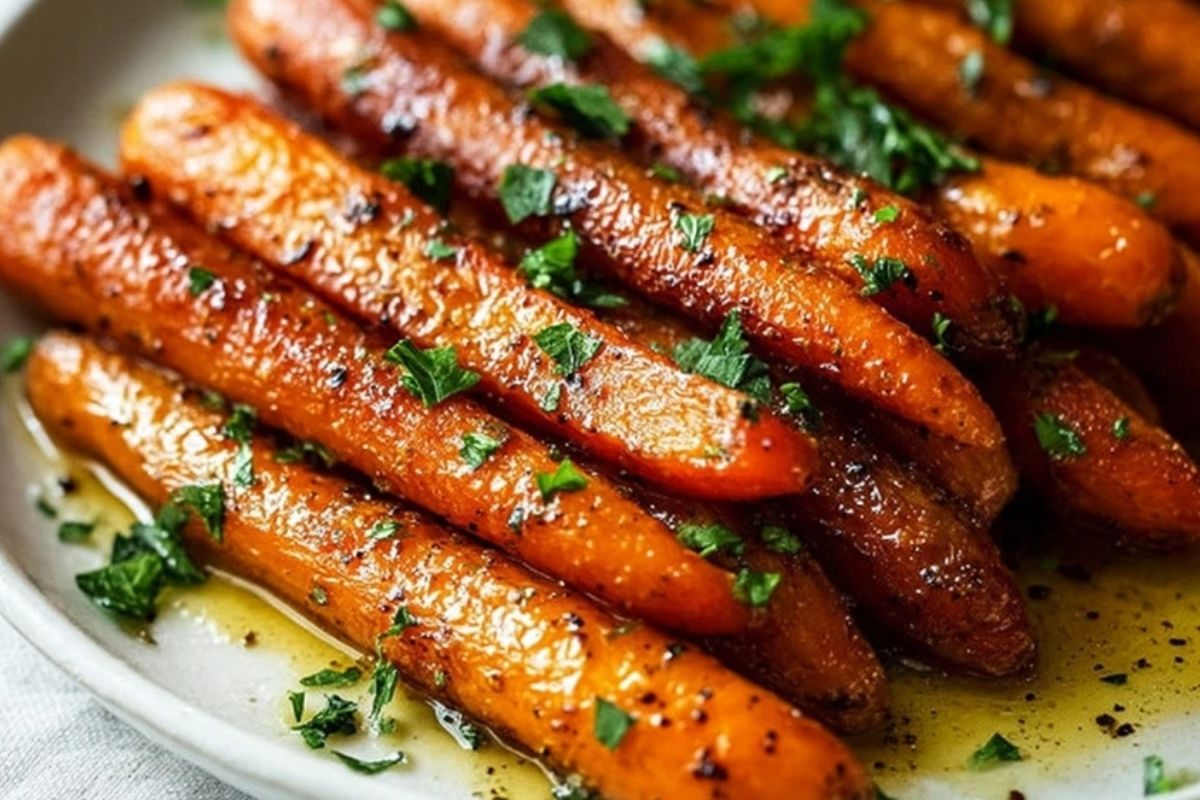 Roasted Brown Sugar Carrots with Herbs