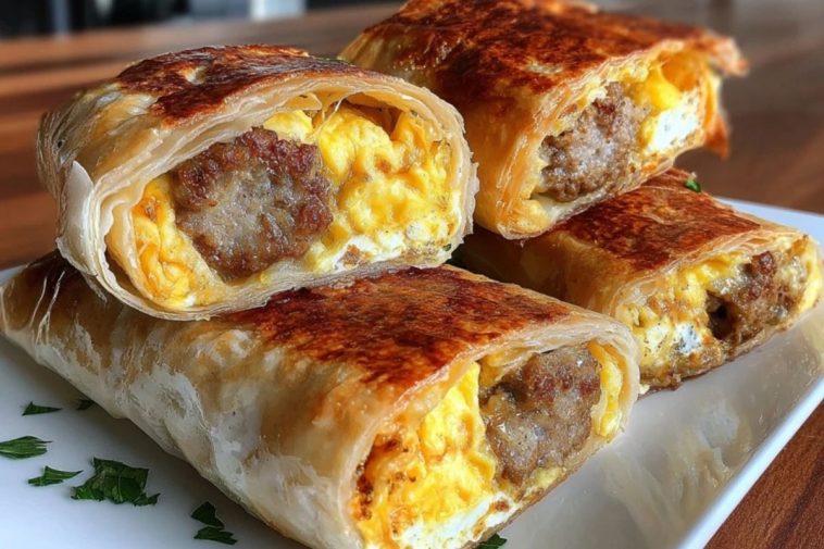 Sausage Egg Breakfast Rolls