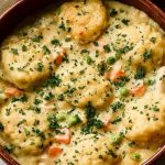 Irresistible Chicken And Dumplings With Biscuits