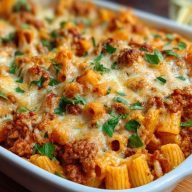 Homemade Ground Turkey Pasta Bake