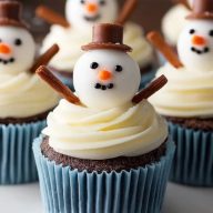 Snowman Cupcakes