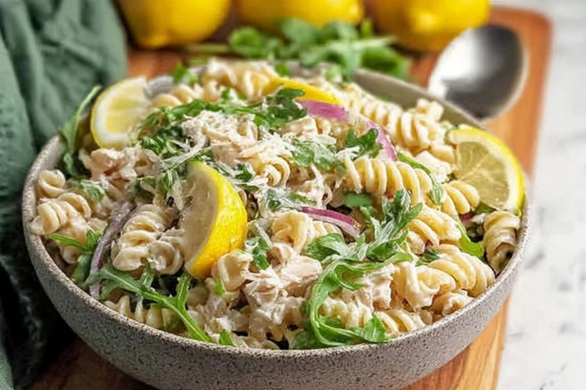 Creamy Lemon Pasta Salad