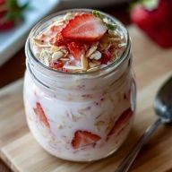 Strawberry Cheesecake Overnight Oats