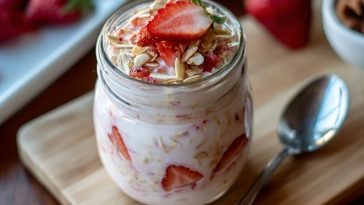 Strawberry Cheesecake Overnight Oats