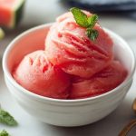 Healthy No-Sugar Watermelon Sorbet