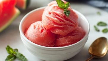 Healthy No-Sugar Watermelon Sorbet
