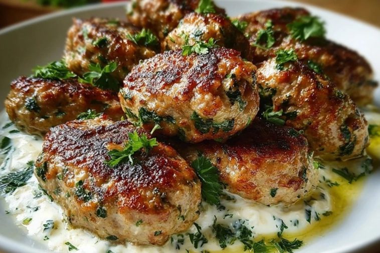 Chicken Kofta with Garlic Yogurt