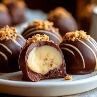 Dark Chocolate Eggnog Truffles