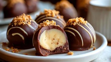 Dark Chocolate Eggnog Truffles