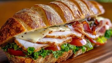 Easy Grilled Chicken Cordon Bleu Sandwich
