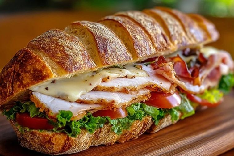 Easy Grilled Chicken Cordon Bleu Sandwich