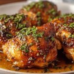 Maple Glazed Chicken Thighs