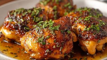 Maple Glazed Chicken Thighs