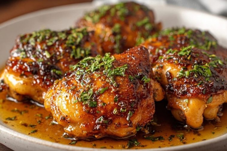 Maple Glazed Chicken Thighs