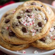 Peppermint Chocolate Chip Cookies