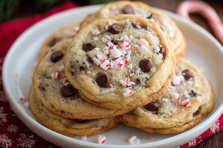 Peppermint Chocolate Chip Cookies