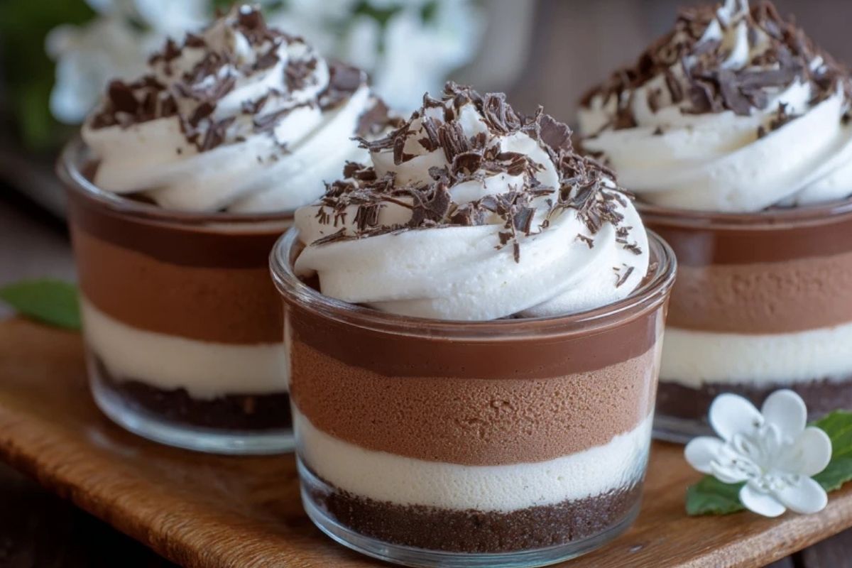 Triple Chocolate Mousse Cups