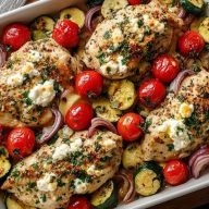 Sheet Pan Mediterranean Chicken & Zucchini