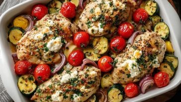Sheet Pan Mediterranean Chicken & Zucchini