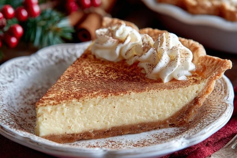 Christmas Eve Custard Pie with Cinnamon & Vanilla