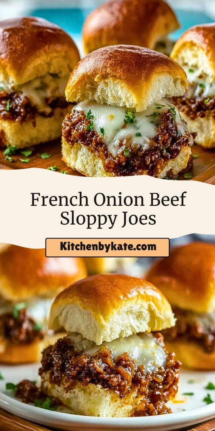 French Onion Beef Sloppy Joes