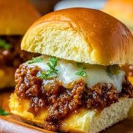French Onion Beef Sloppy Joes