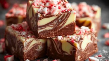 Peppermint Swirl Fudge