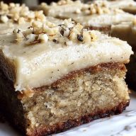 Banana Bread Brownies with Brown Butter Frosting
