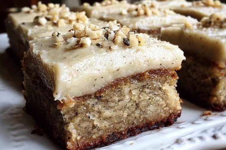 Banana Bread Brownies with Brown Butter Frosting