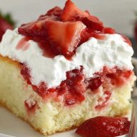 Strawberry Shortcake Sheet Cake