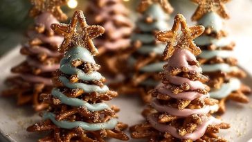 Chocolate Pretzel Trees