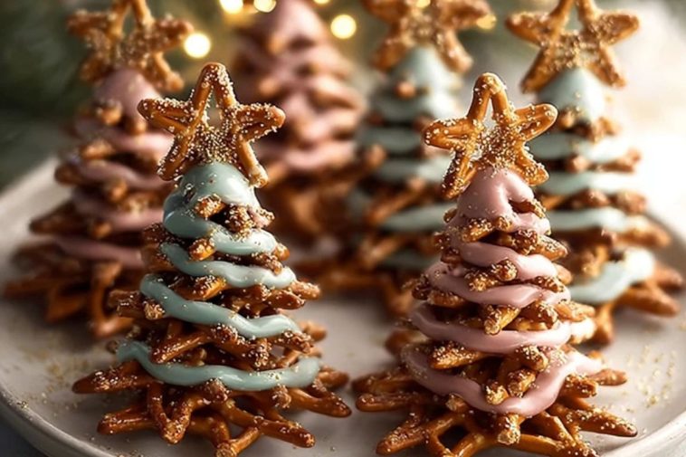 Chocolate Pretzel Trees